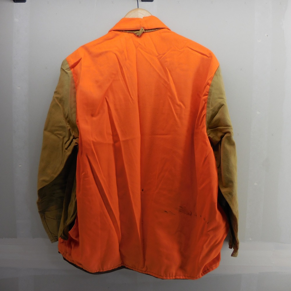 Vintage Black Sheep Hunting Jacket Blaze Orange Canvas Field Coat Mens Large - Picture 2 of 7